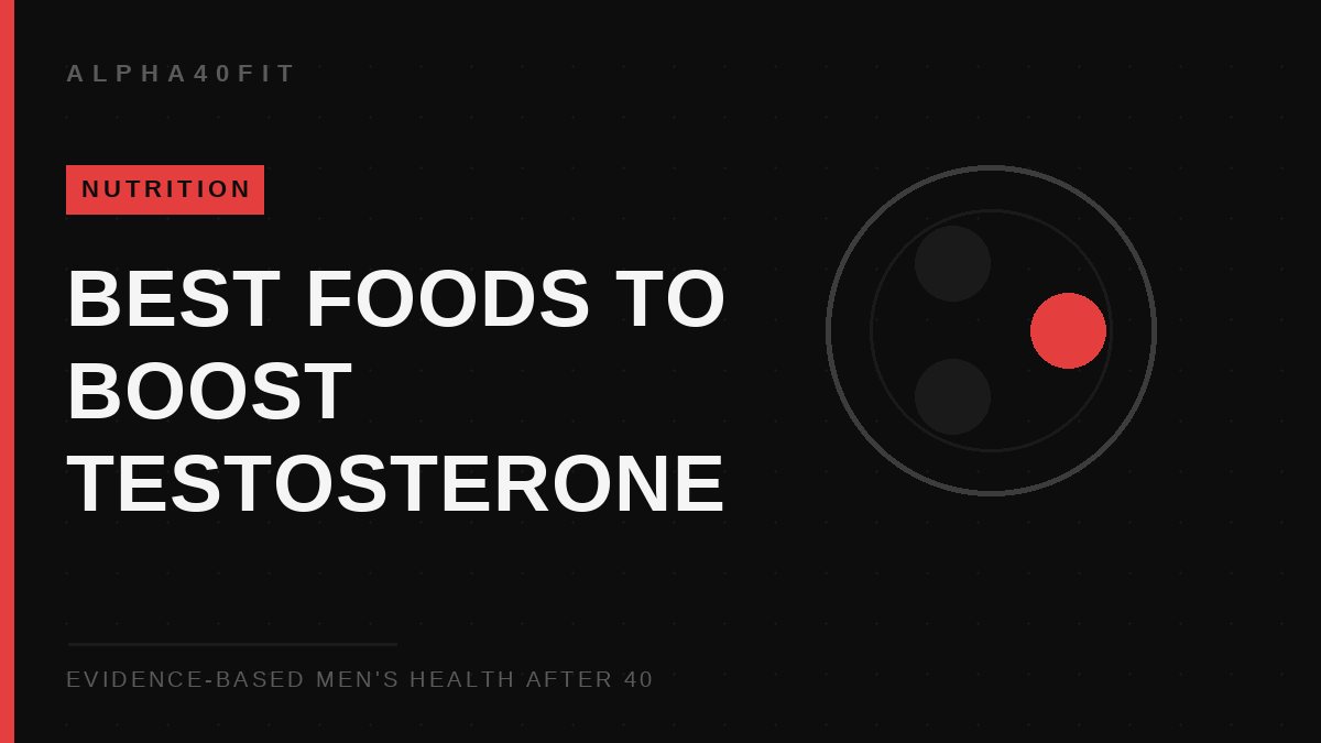 Man over 40 preparing a high-protein, nutrient-dense meal for testosterone support